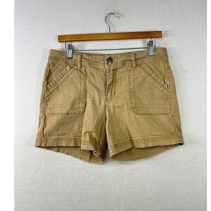 Supplies Tan Cargo Shorts Womens Size 10 Cotton Spandex Stretch‎ Utility Pockets